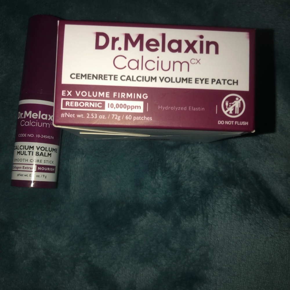 Calcium Eye Patch & Multi Balm - Burgundy/White